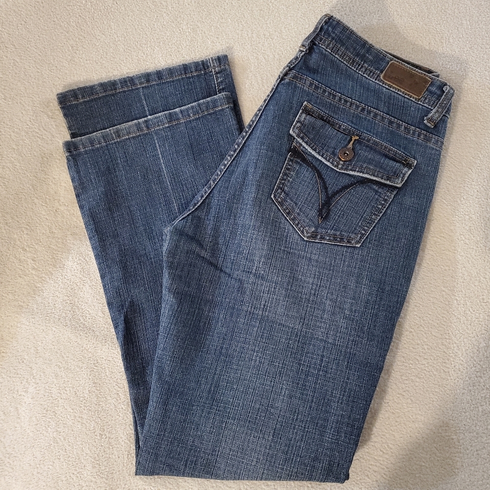 Lee Midrise Bootcut Stretch Blue Jeans Size 6 Medium